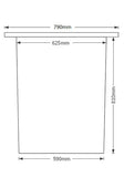 Open Top Tank 460 Litres White Marble