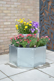 Octagonal Two Tier Raised Bed / Galvanised Planter Set